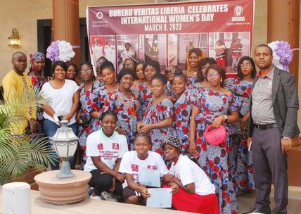 BV Liberia team and the guest