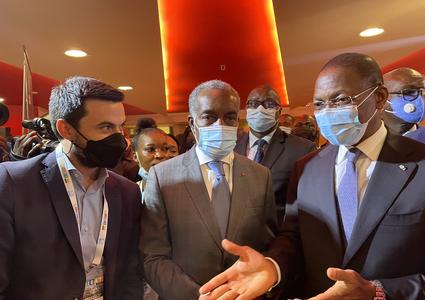 Julien Fouillart & the Minister Bruno Nabagné Kone