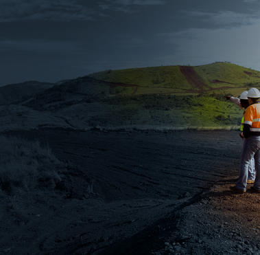 Men on a mine site 